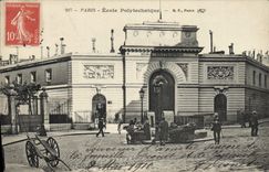 Vintage Postcard Militaria Paris Polytechnic school