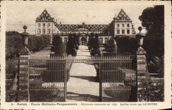 Vintage Postcard Militaria Military academy Preparatory Autun