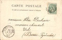 Vintage Postcard Bateau Bordeaux the cruiser Armours Kleber after launching