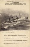 CPA Bateau Campagne d'Orient Croiseur auxiliaire Francais de 1er rang Lutetia 