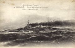 CPA Bateau Lorraine Cuirasse d'escadre 
