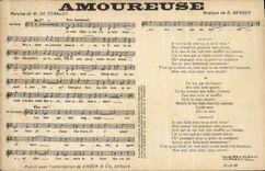 CPA Amoureuse De Feraudy Berger 