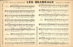 Vintage Postcard the branches Bertrand Faure