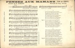 Vintage Postcard Think of the moms Georgel Dumont