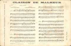 Vintage Postcard Bugle of misfortune