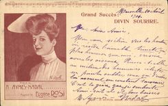 Vintage Postcard Aymes Nadal Eugene Turned pink