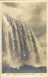 Vintage Postcard American Falls the Niagara from below (in relief)