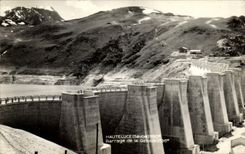 Vintage Postcard Electricity Hauteluce Stopping of Girotte