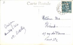 Vintage Postcard Electricity Hauteluce Stopping of Girotte