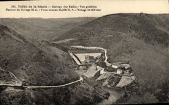 CPA Electricite Vallee de la Sioule Barrage des Fades Vue generale 