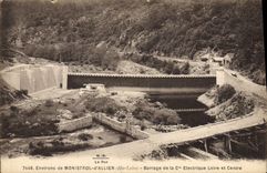 CPA Electricite Environs de Monistrol d'Allier Barrage de la Cie Electrique Loire et Centre