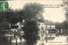 Vintage Postcard Jessains Electricity the electric factory on the Paddle