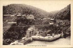 Vintage Postcard Electricity stopping of Cadene