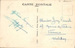 Vintage Postcard Electricity dam Guerledan and the electric factory