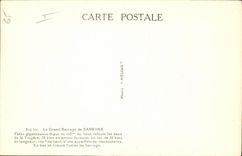 Vintage Postcard Electricity dam Sarrans