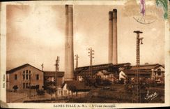 Vintage Postcard Electricity Saint Tulle the electric factory
