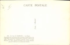 CPA Electricite Le lac de Sarrans La digue