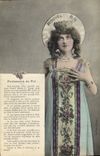 Vintage Postcard Fantasy Woman Profession of faith