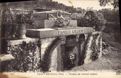 Vintage Postcard Saint Raphael Tomb of General Gallieni