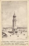 Vintage Postcard the ossuary of Artois the lantern of deaths