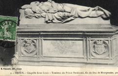 Vintage Postcard Dreux Vault Saint Louis Tomb of the Prince Ferdinand son of the duke of Montpensier