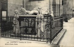 Vintage Postcard Nantes Tomb of the Carmelite friars