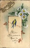 CPA Oiseau (dessin a la main) 