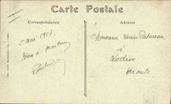 Vintage Postcard Special School Military Museum of the memory Second side Sight Militaria