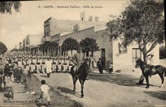 Vintage Postcard Militaria Foreign legion Tunisia Gabes Fallieres Boulevard Ravelled of Merry SIGNAL