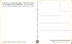 Modern Postcard Militaria Foreign legion Museum the combat of Camerone April 30th, 1863 by Jean Adolphe Beauce