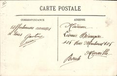 Vintage Postcard Boat the armor American Louisiana flagship in roads of Cherbourg