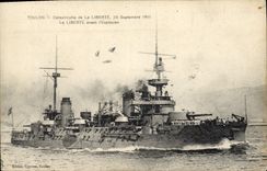 CPA Bateau Toulon Catastrophe de la Liberte avant l'explosion 