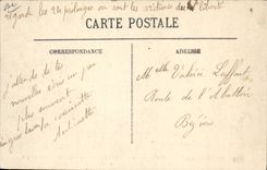 Vintage Postcard Boat Funeral of the victims of the terrible catastrophe of Freedom survivors of Freedom taking seat in the arsenal