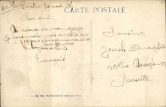 Vintage Postcard Bateau Léon Gambetta runs Croiseur on April 26th, 1915 Armours