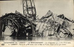 CPA Bateau Catastrophe du Liberte Le renflouement 