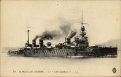 Vintage Postcard Boat Léon Gambetta