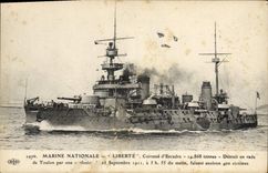 CPA Bateau Liberte Cuirasse d'escadre 