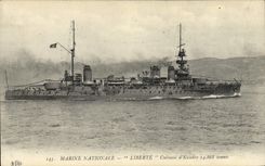 CPA Bateau Liberte Cuirasse d'escadre 