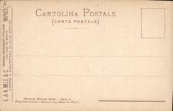 CPA Ricordo di Napoli Santa Lucia Barcarola Napoltena