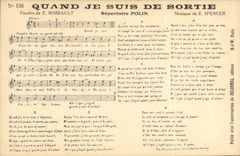 Vintage Postcard When I am of exit Rimbault Polin Spencer