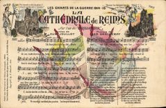 CPA La cathedrale de Reims Carillonneur Joullot Daniderff Jeanne d'Arc 