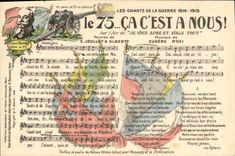 Vintage Postcards the 75 that it has us! Joullot Alberty Eugene Turned pink Colonel Deport Militaria