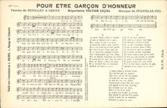CPA Pour etre garcon d'honneur Briollet Gerny Victor Lejal Stanislas Del 