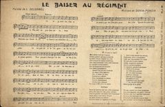 Vintage Postcard the kiss of the Delormel regiment