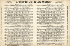 CPA L'etoile d'amour Fallot Paul Delmet 