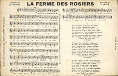 Vintage Postcard the farm of the Rose trees Colonge Jacob