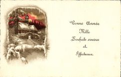 CPA Fantaisie Bonne annee 