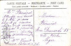 Vintage Postcard Fantasy Flowers Lily of the valley Swallow