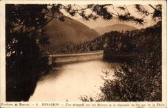 CPA Electricite Renaison Une echappee sur les ecluses et la chaussee du barrage de la Tache