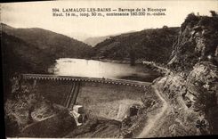 Vintage Postcard Lamalou Electricity the Baths Stopping of Biconque